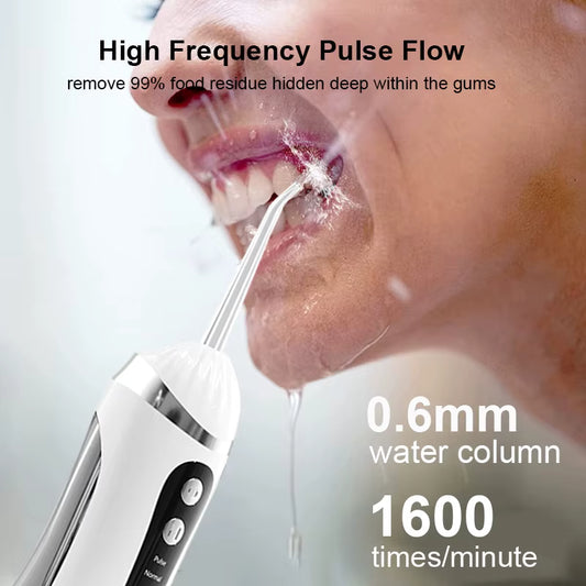 DentaShield AquaPulse™ – Idropulsore Dentale Portatile Ricaricabile