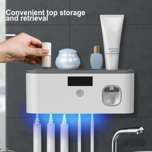 DentaShieldPro™ Family — Stérilisateur UV 5 emplacements avec distributeur automatique
